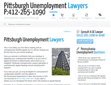 Tablet Screenshot of pittsburghunemployment.com
